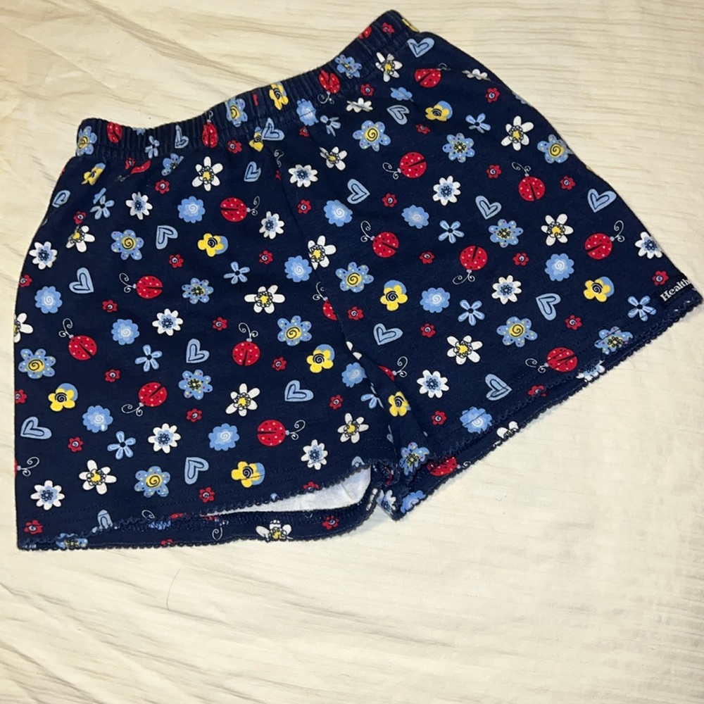 Kids Healthtex Summer Bug and Floral Navy Shorts, Size 6